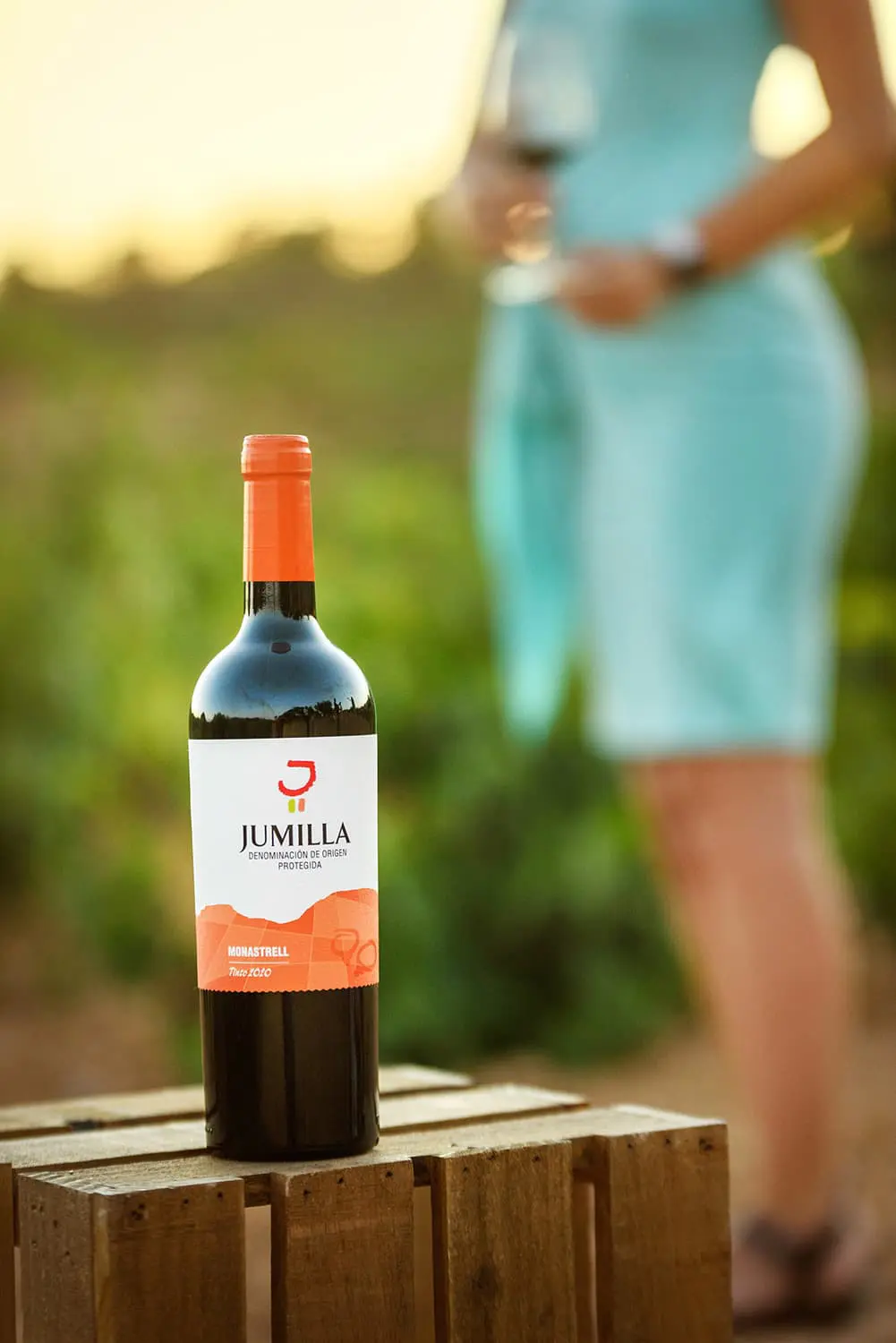 Botella vino chica CRDO Jumilla Canicio fotografia