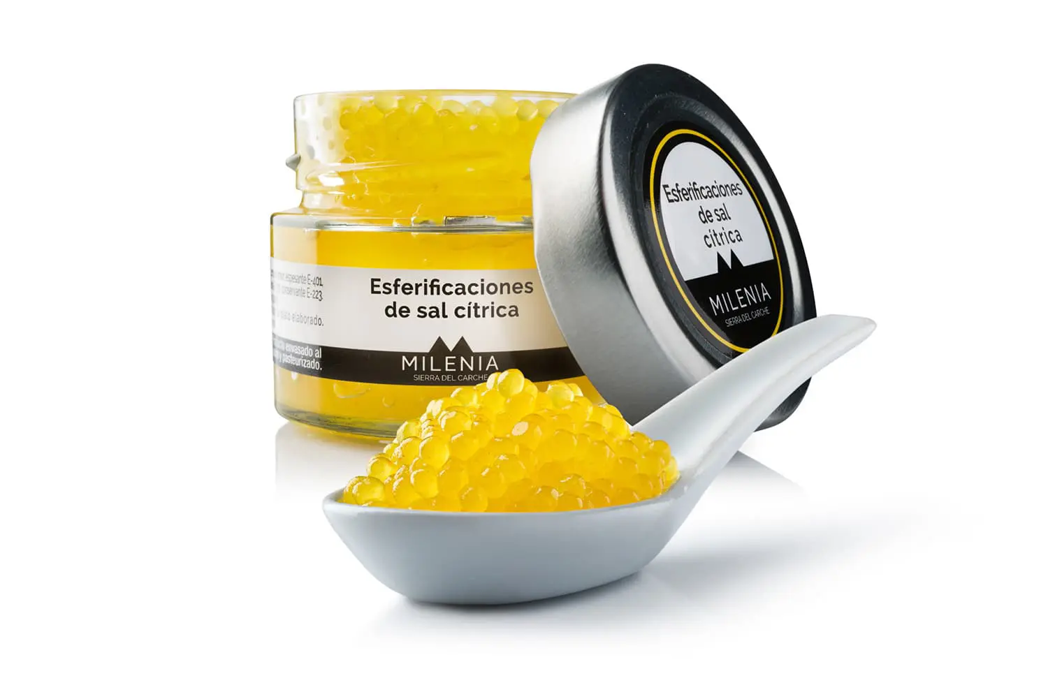 Milenia Esferificada Citrica Abierta Canicio fotografia