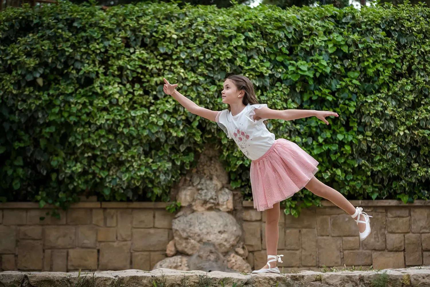 Nina pose ballet comunion Canicio Jumilla