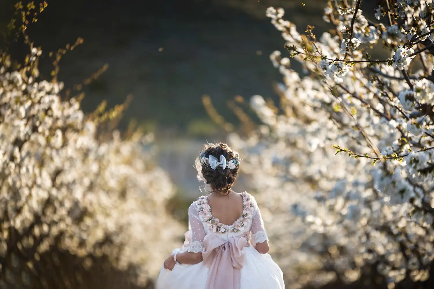 Paseando entre almendros comunion Canicio Jumilla