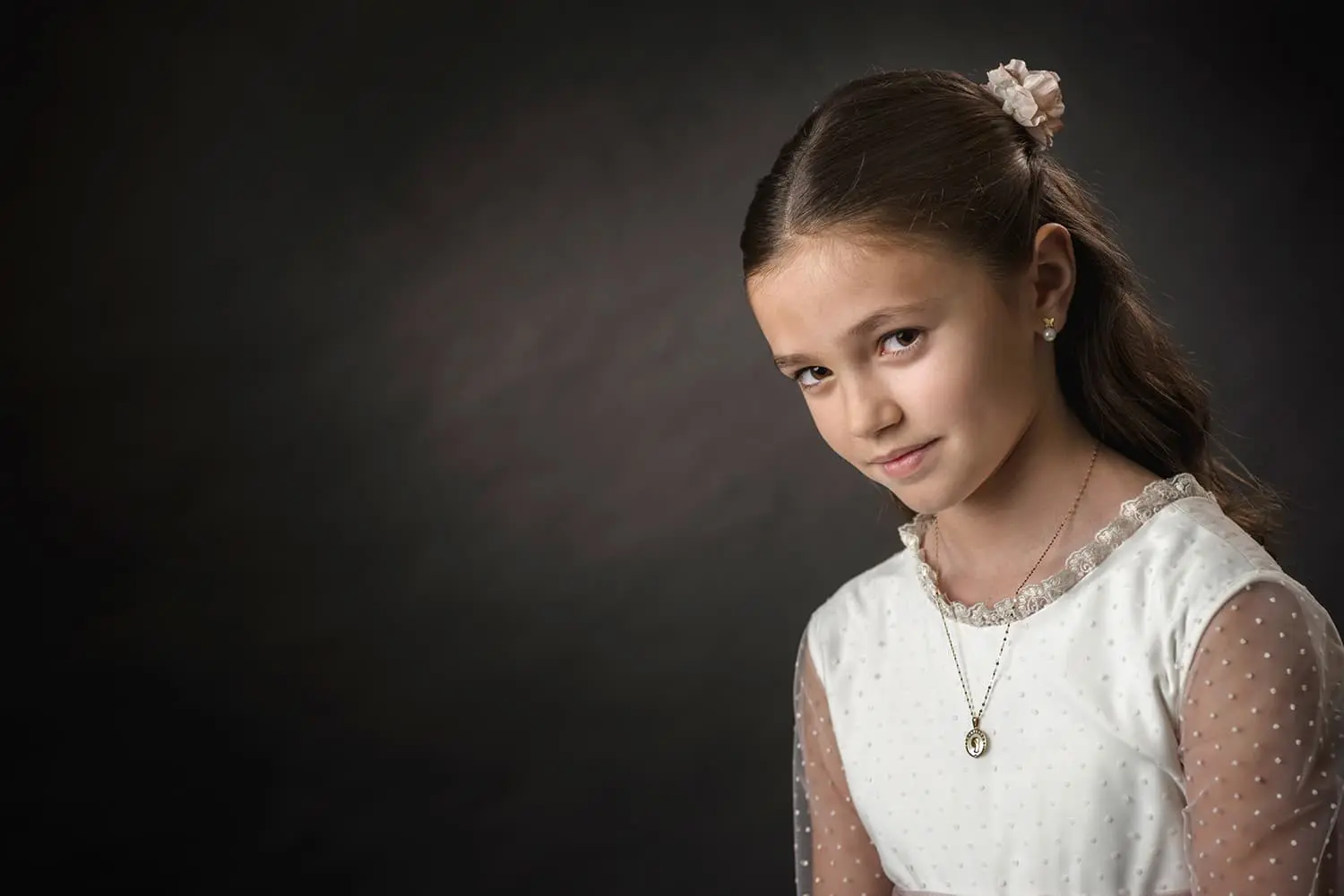 Retrato nina comunion Canicio Jumilla