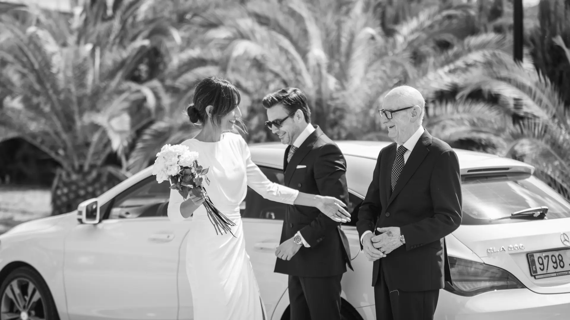 fotografia novia llegando celebracion boda murcia